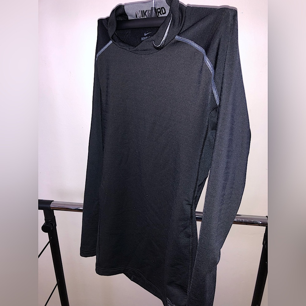 Nike Pro black turtleneck long sleeve shirt compression